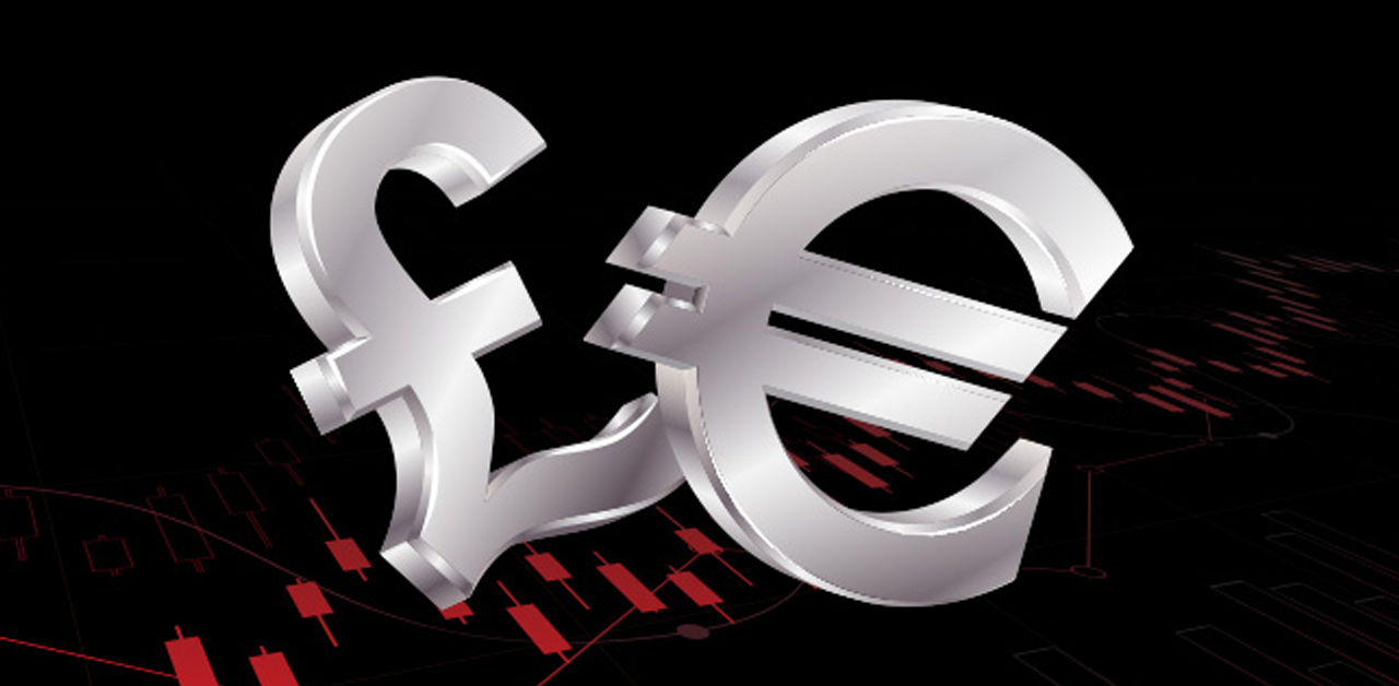 EUR/GBP edges lower near